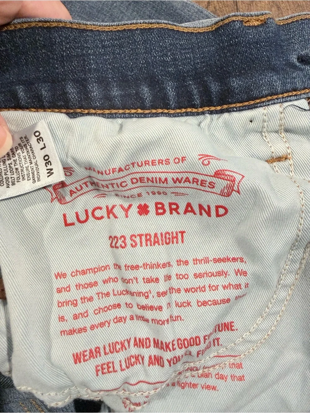 Lucky Brand Men's Straight Jeans in Light Wash Blue
